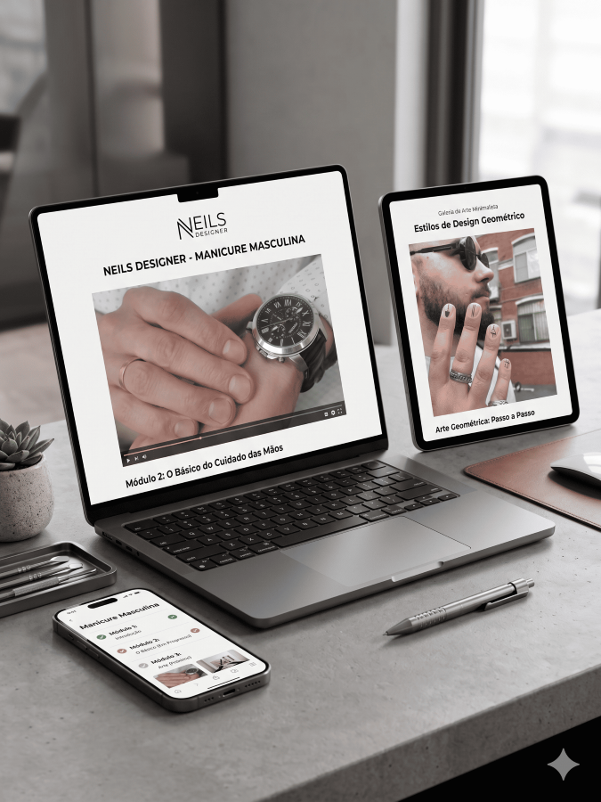 Manicure masculina bônus