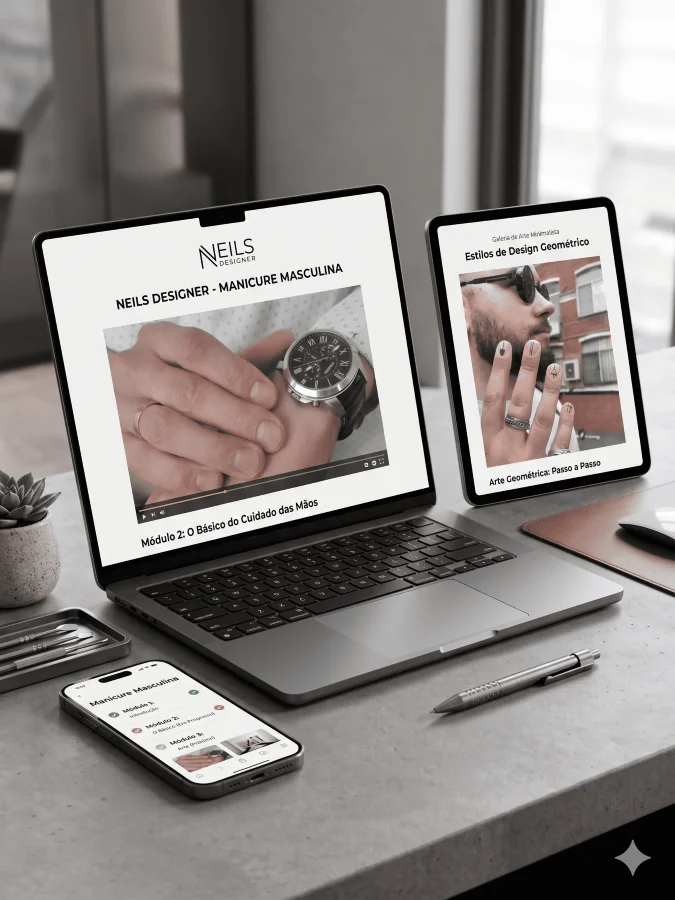 Manicure masculina bônus