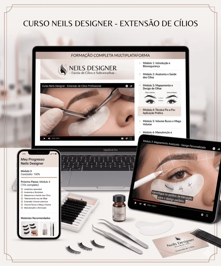 Curso extensão de cílios bônus